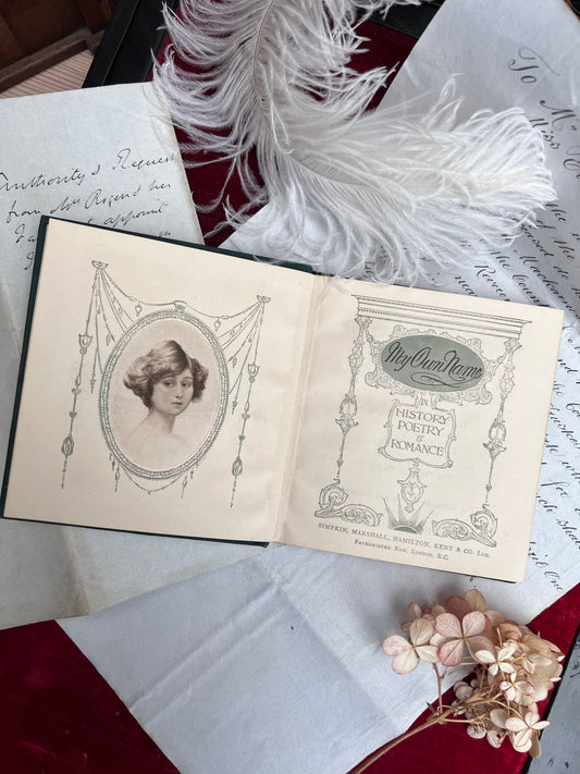 1915 'My Own Name Mary' History Poetry and Romance
