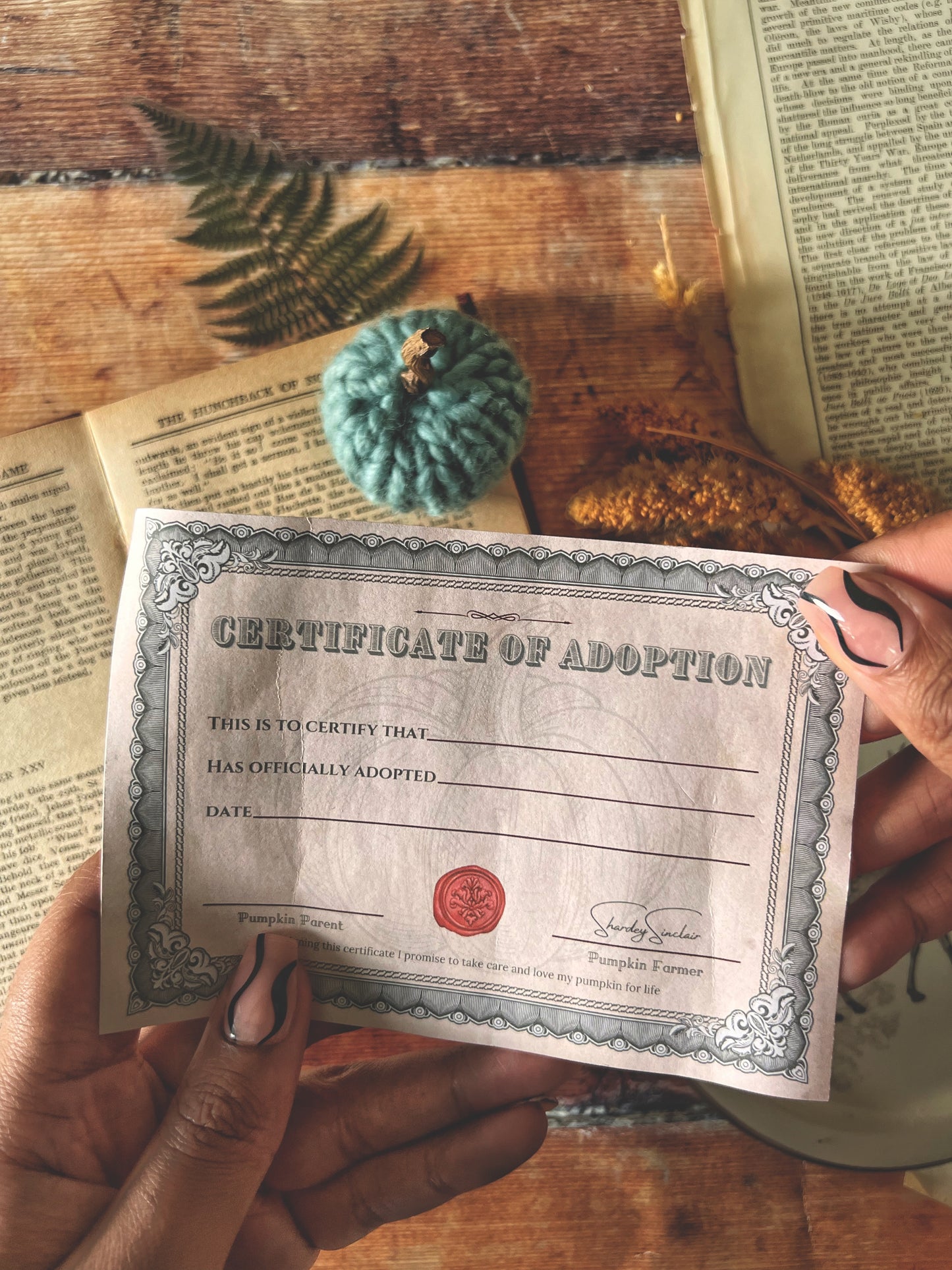 Adopt a pumpkin green collection