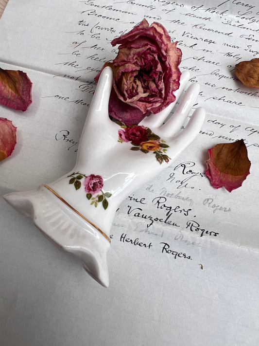 'Cottage Rose' bone china hand