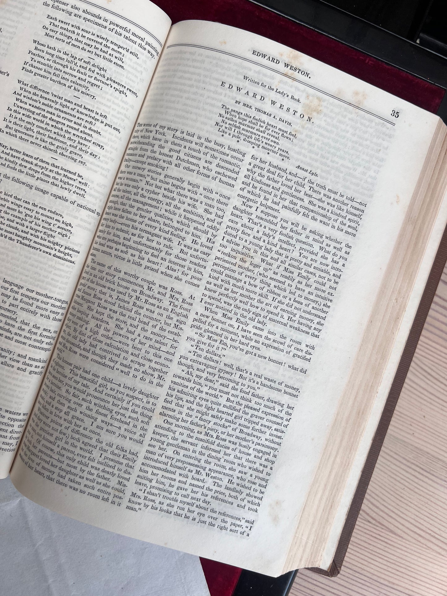 1840 Lady's Book 'Ladies American Magazine'