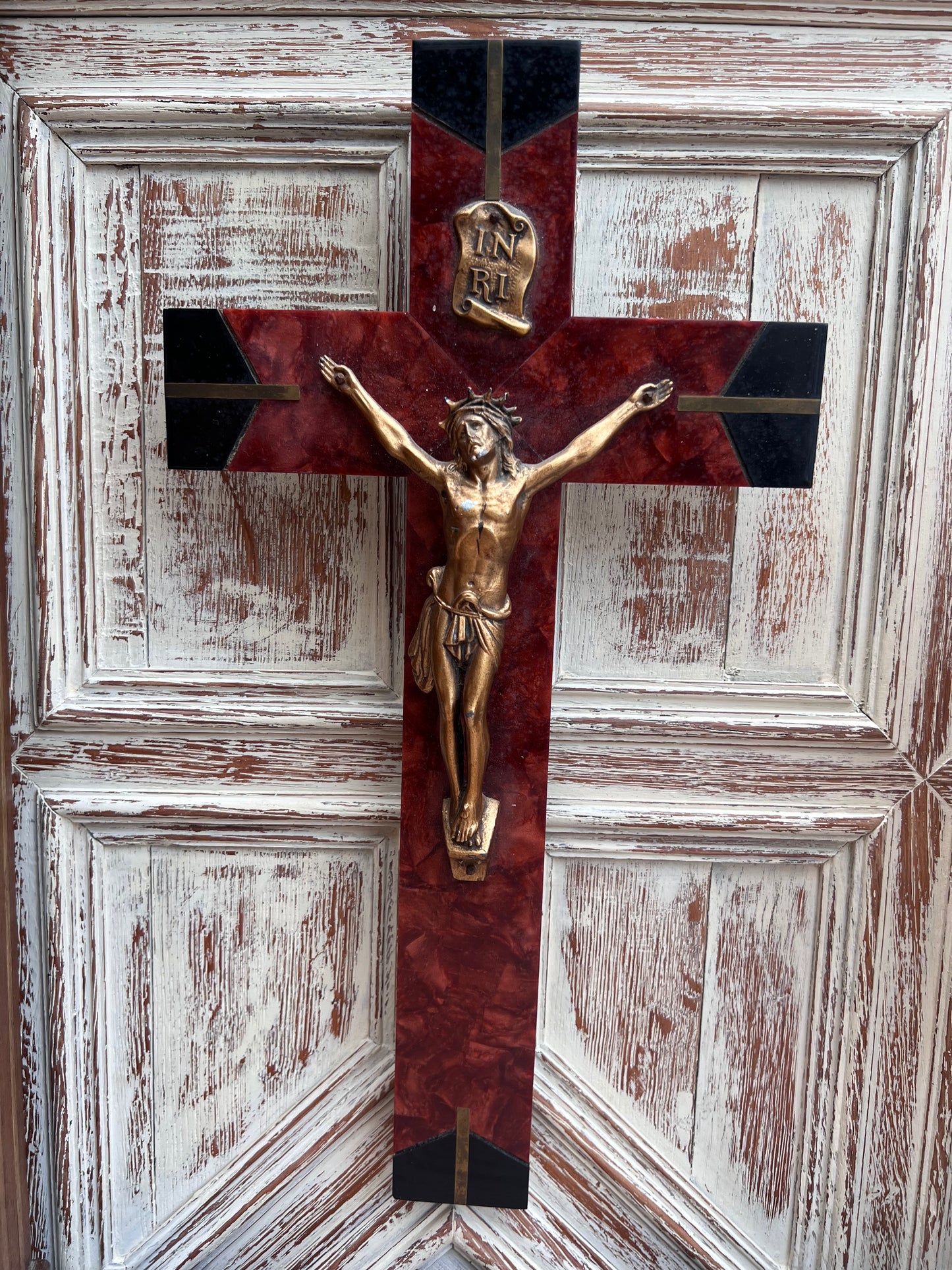 1920s French Crucifix