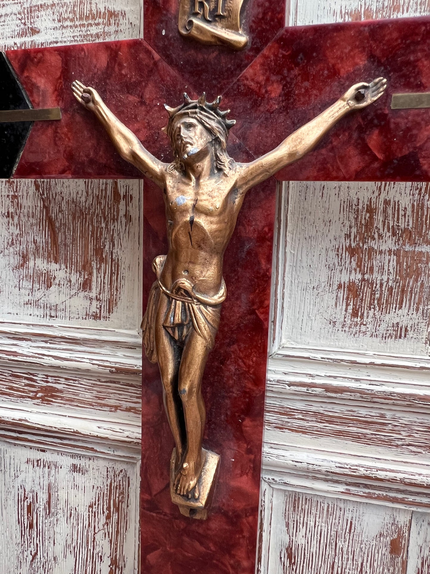1920s French Crucifix