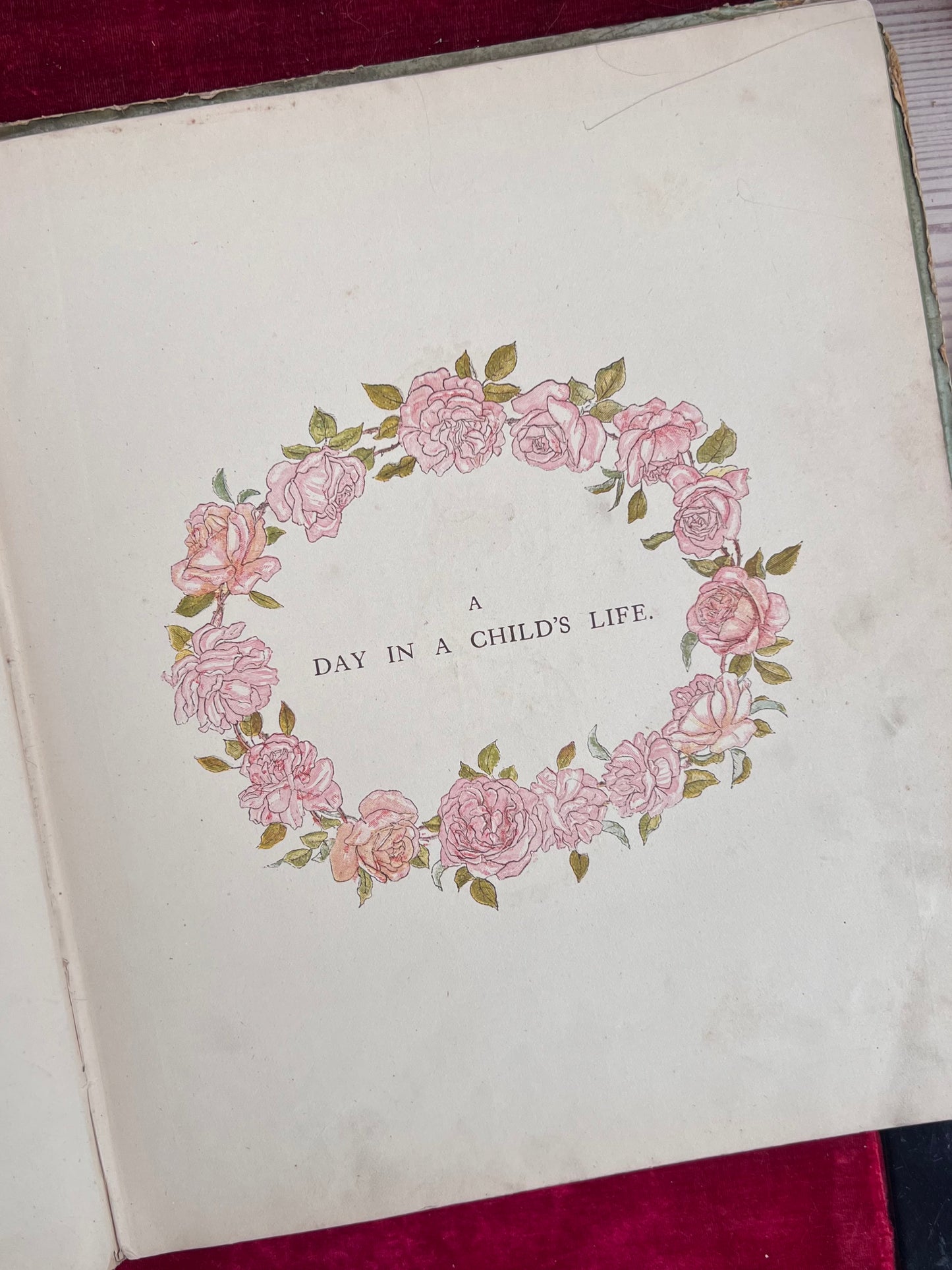 1881 'A day in a child's life' music book