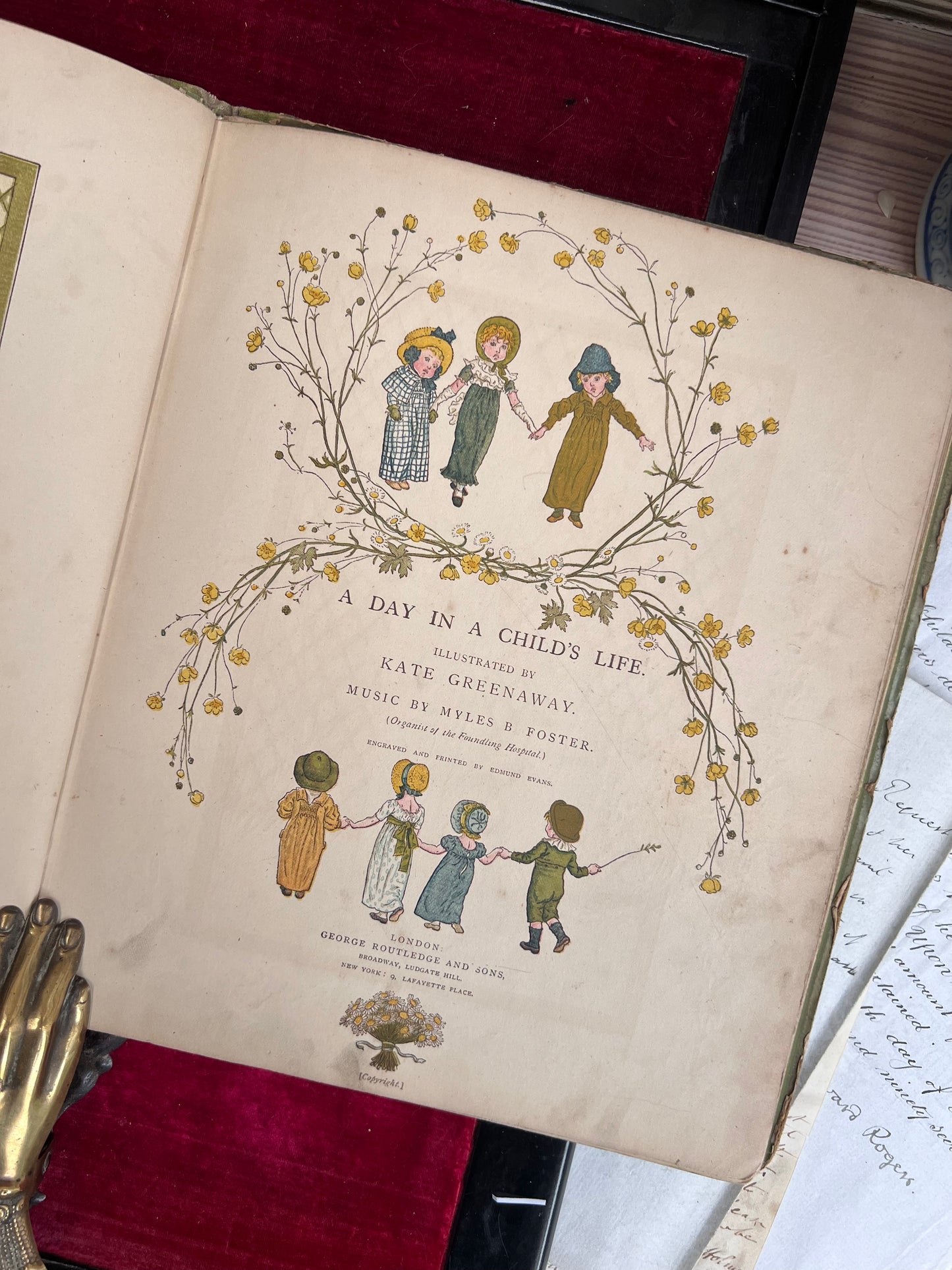 1881 'A day in a child's life' music book