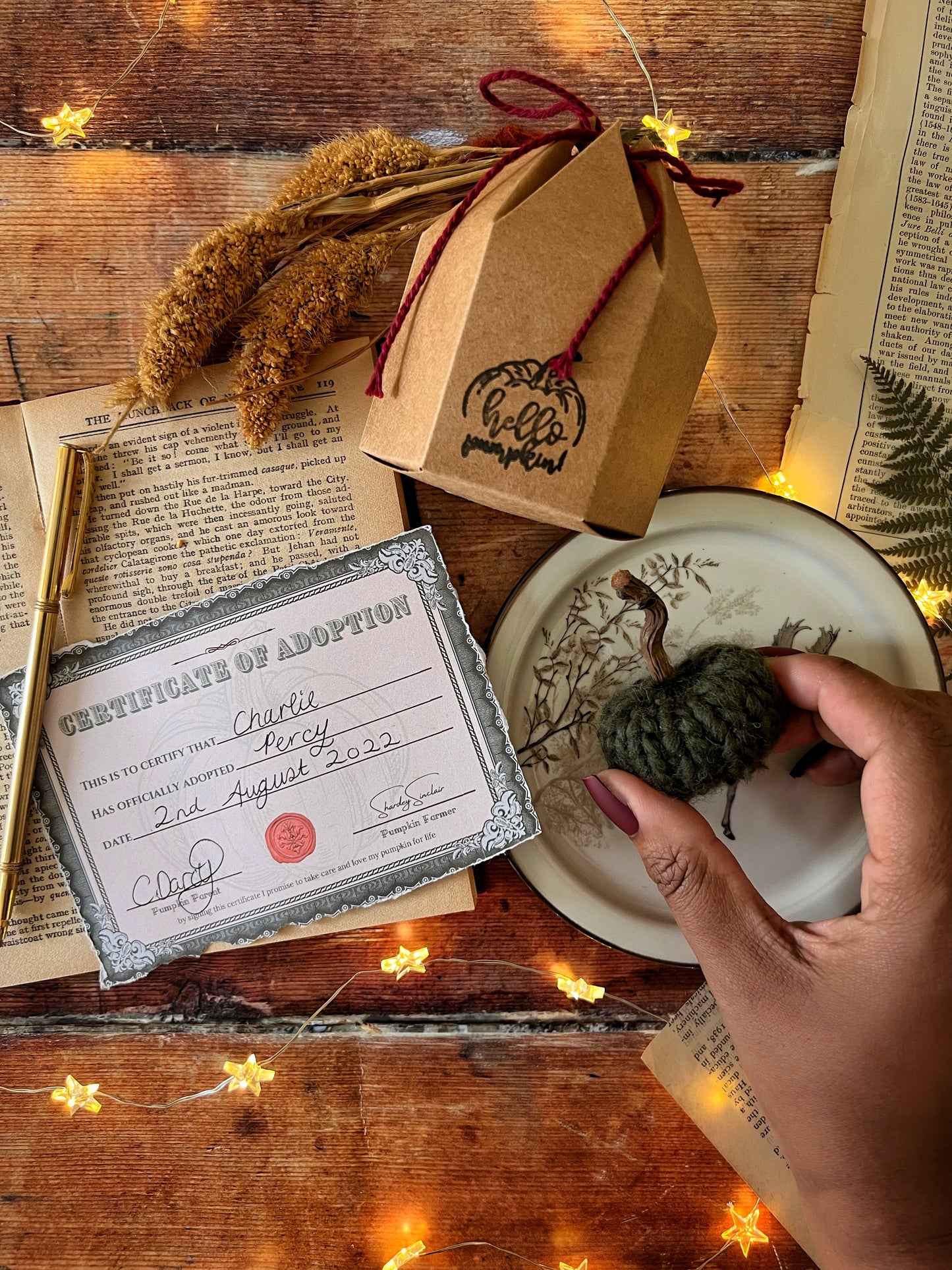 Adopt a pumpkin green collection