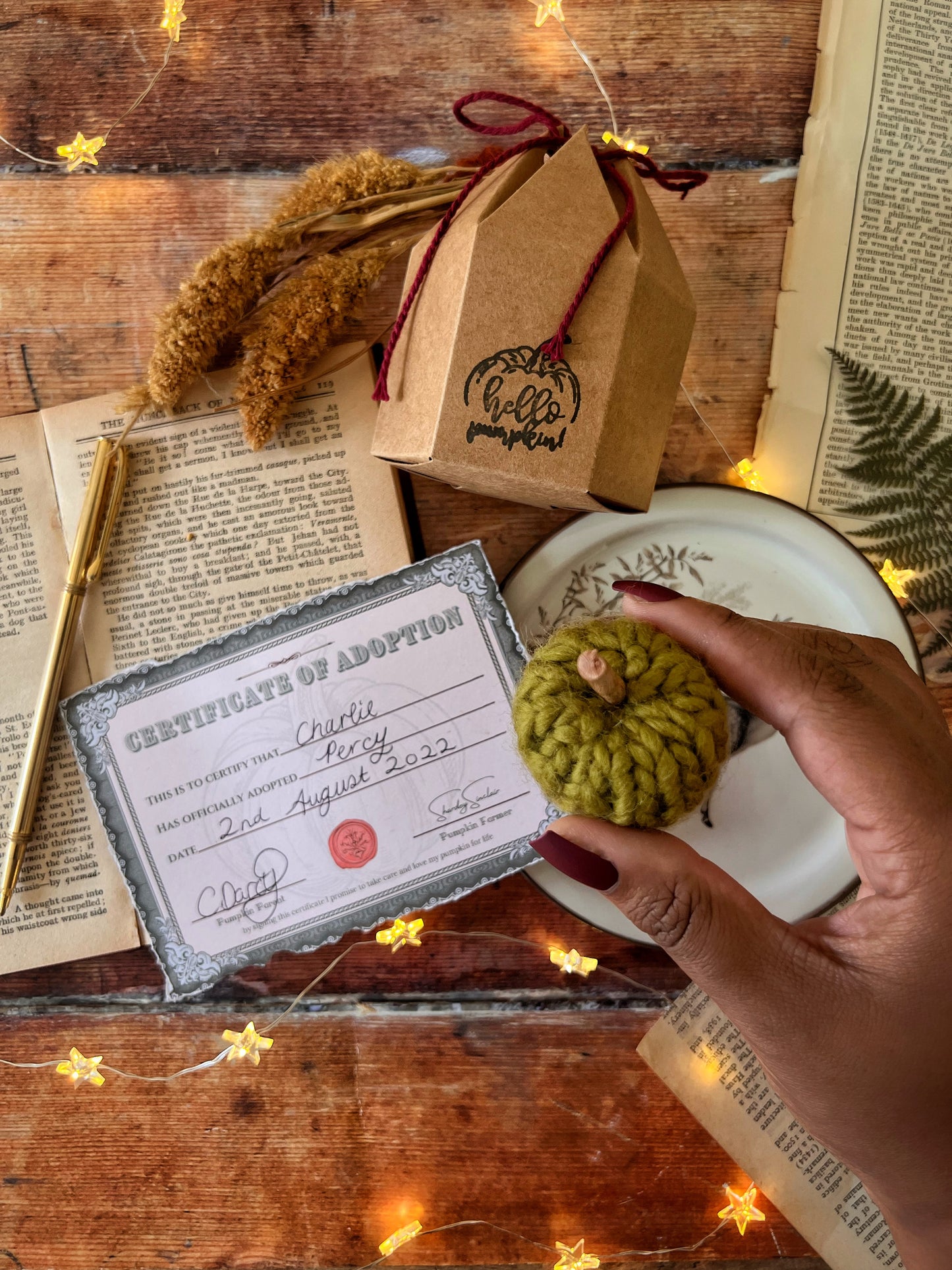 Adopt a pumpkin green collection