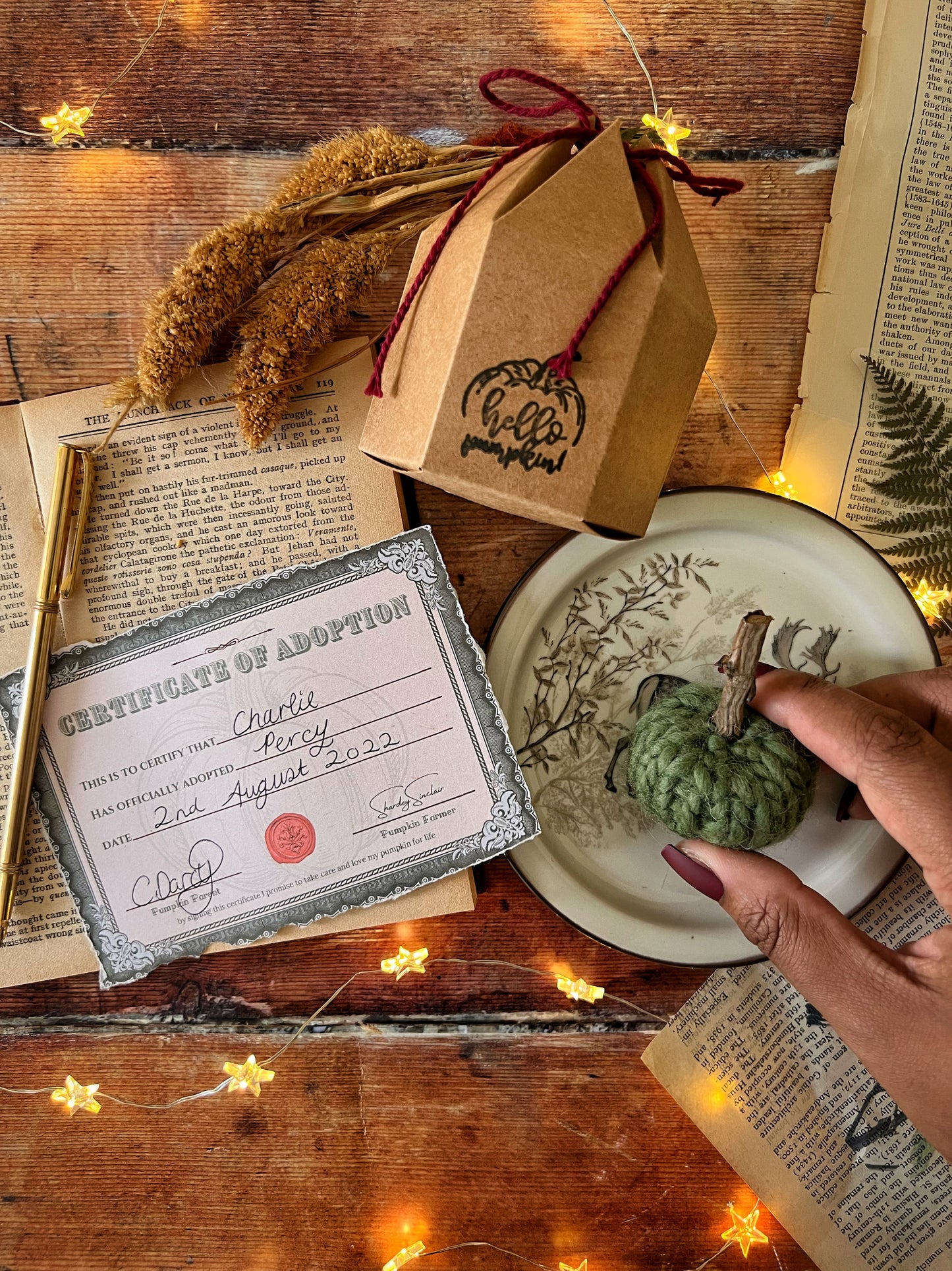 Adopt a pumpkin green collection